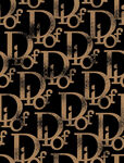迪奥经典字母图案纹理