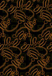 复古金色链条花纹图案