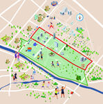 城市公园规划示意图