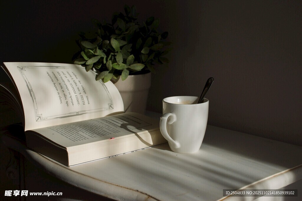 窗边静谧阅读时光