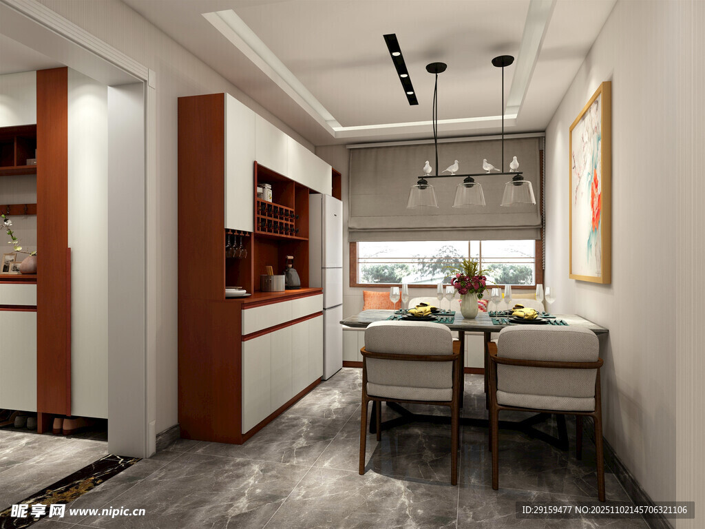 现代简约风餐厅室内设计