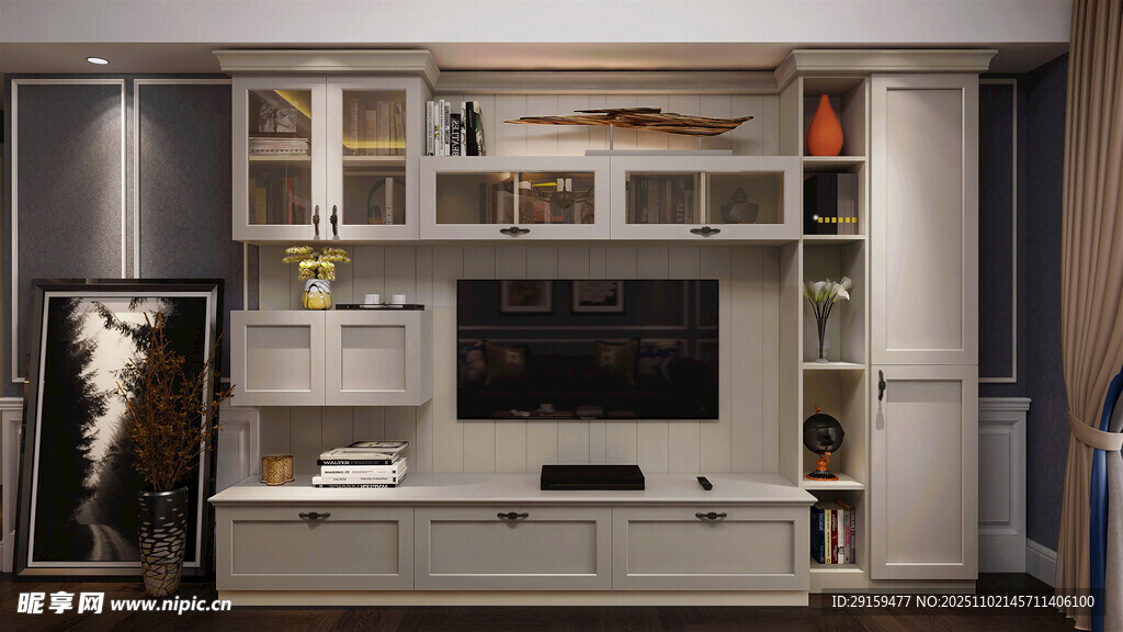 现代简约风客厅电视柜设计