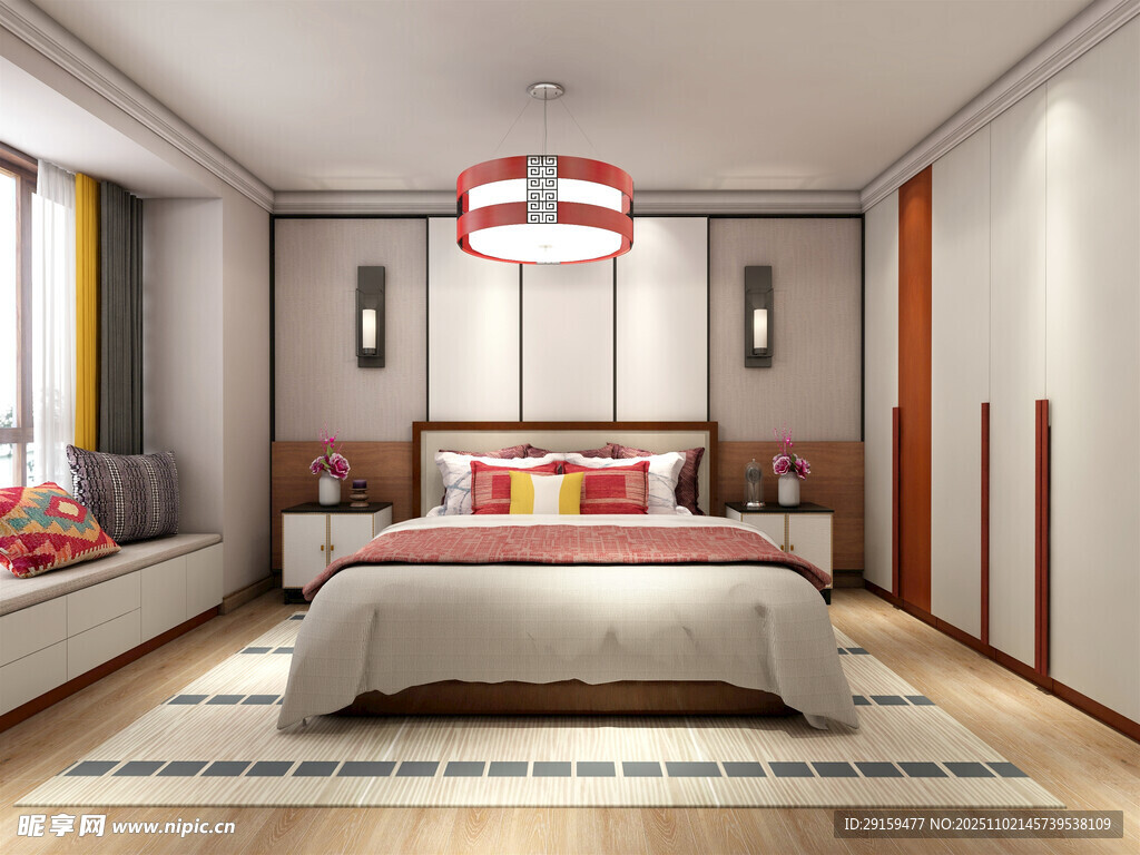 现代简约风格温馨卧室