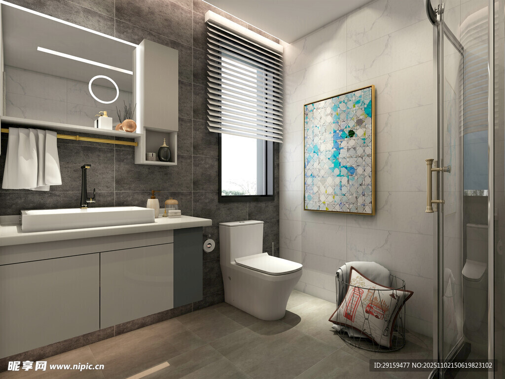 现代简约风卫生间设计