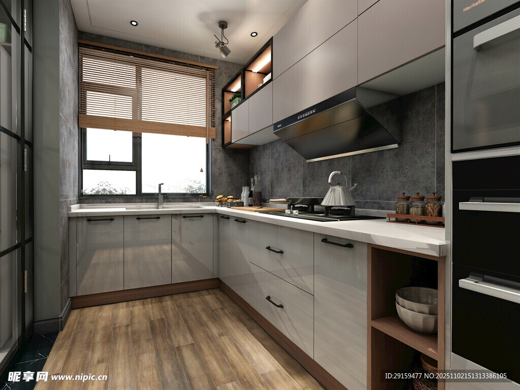 现代简约风格开放式厨房