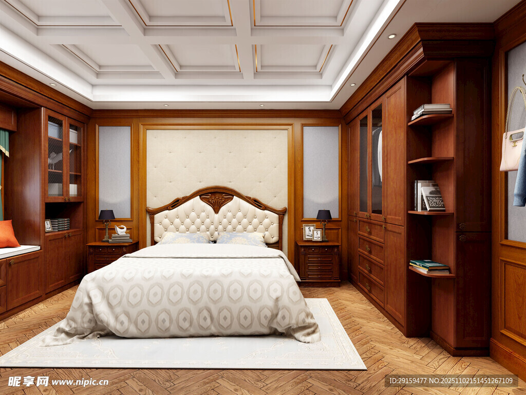 豪华木质卧室
