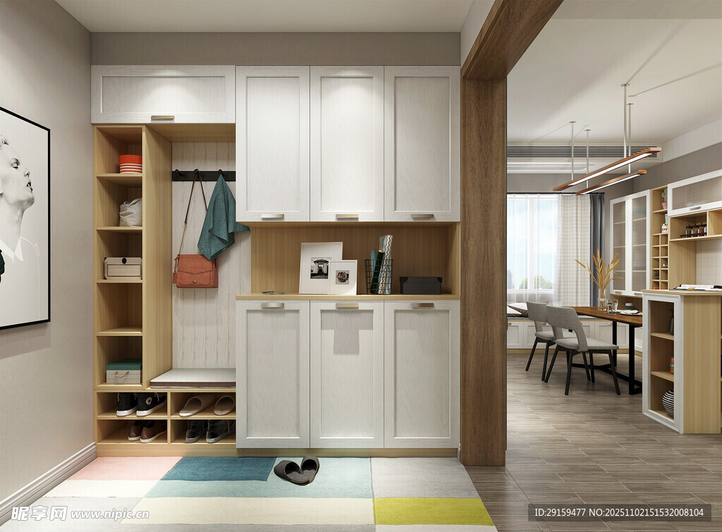 现代简约风玄关设计