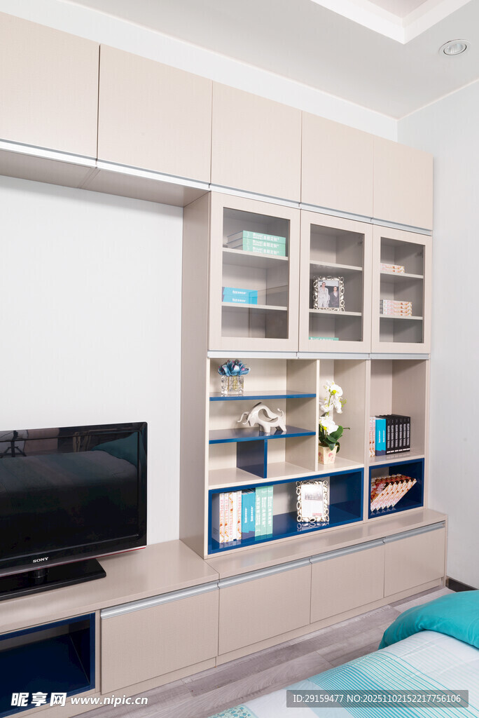 简约卧室电视柜组合设计