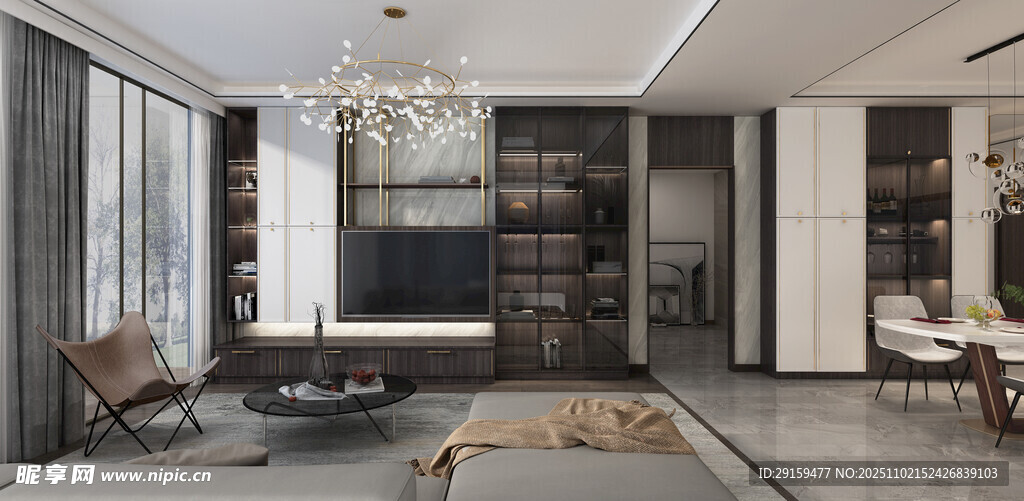 现代简约风豪华客厅展示