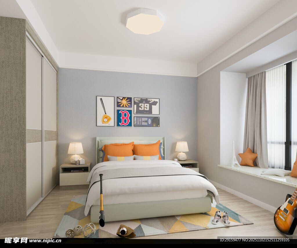 现代简约风温馨儿童卧室