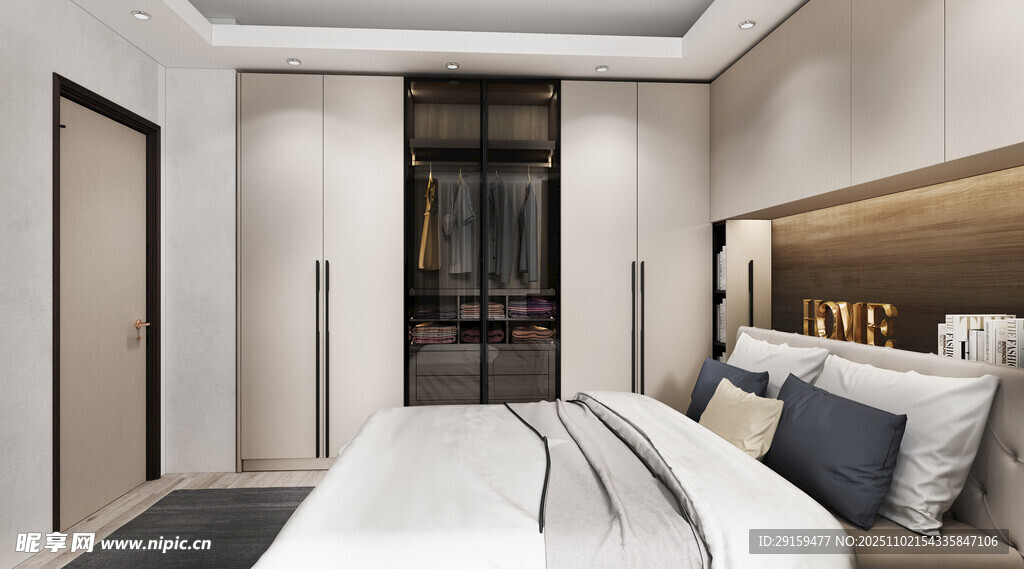 现代简约风格卧室空间