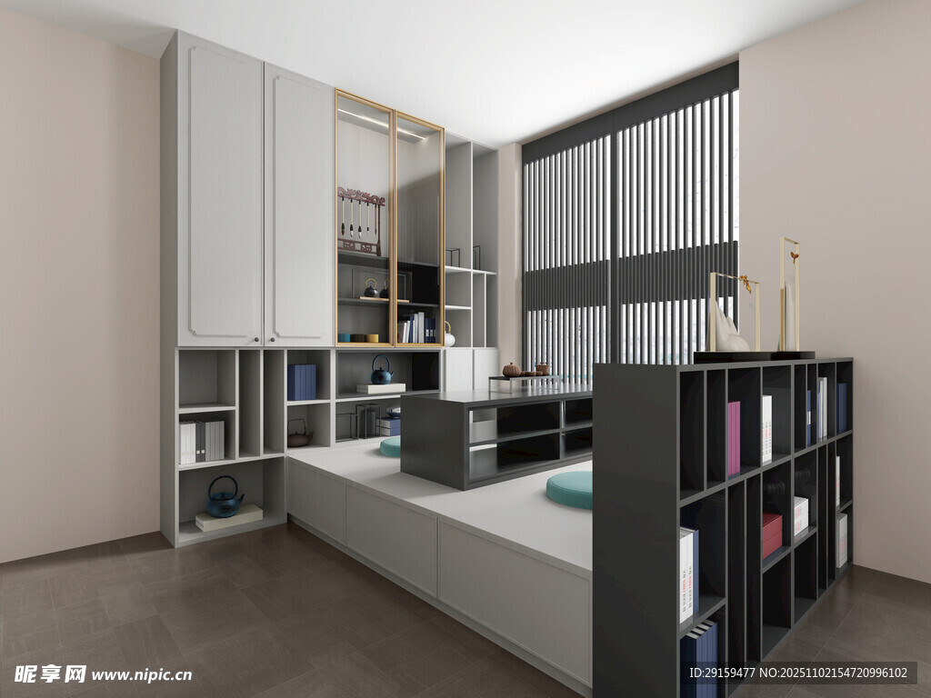 现代简约风书房设计