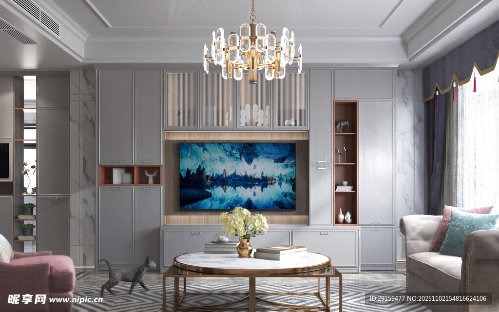 现代简约风客厅优雅景致