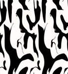 黑白抽象动物图案纹理
