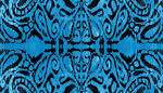 蓝色对称花纹图案