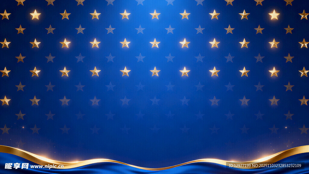 蓝色星空波纹背景图