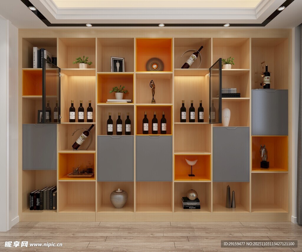现代风格酒柜设计展示