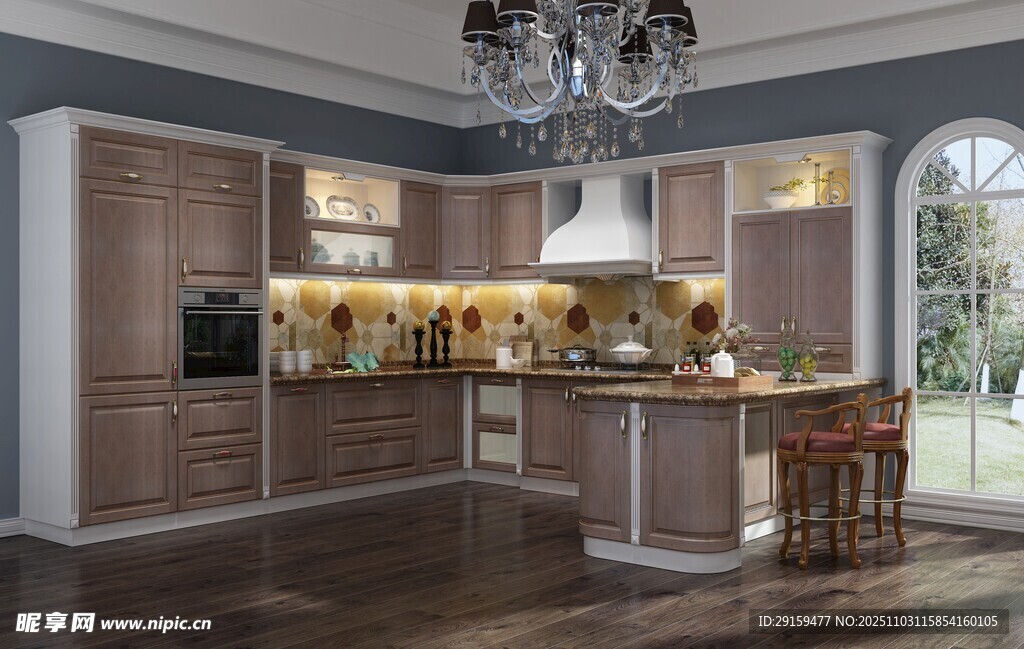 现代风格开放式厨房空间