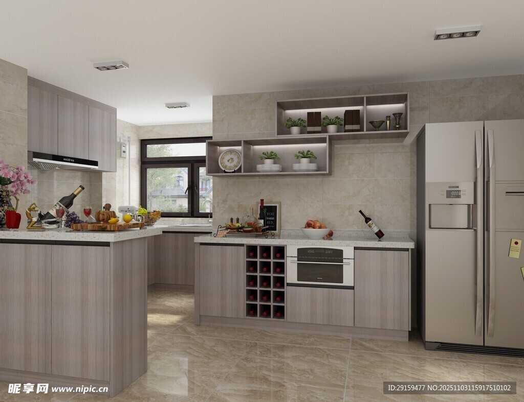 现代简约风开放式厨房