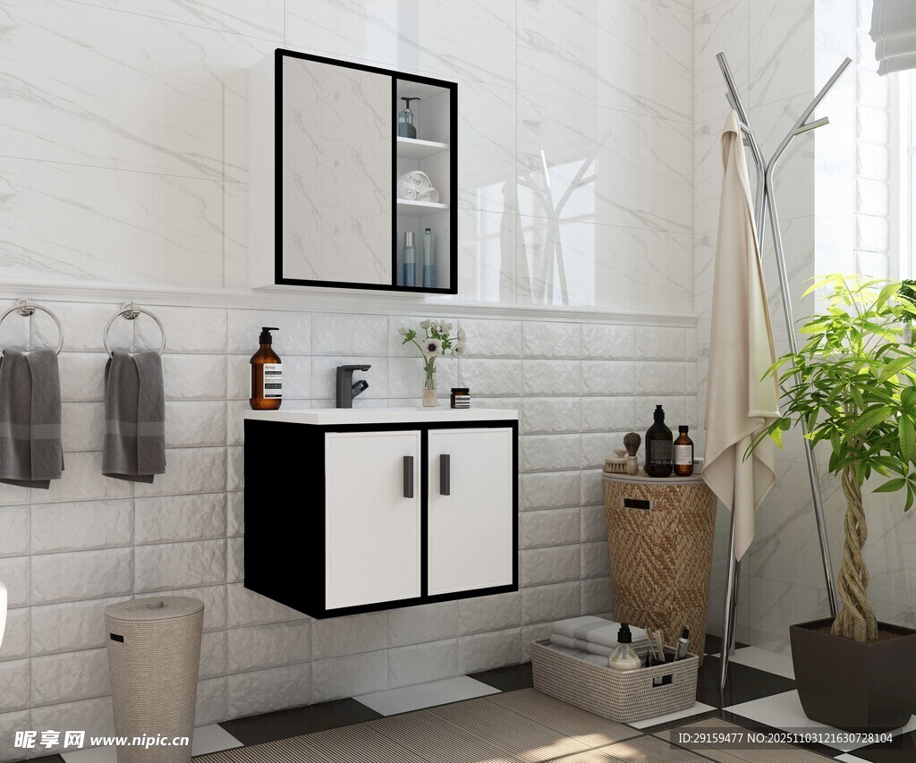 简约现代风格的浴室空间