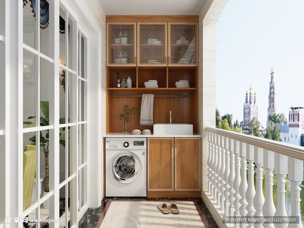阳台洗衣区设计展示