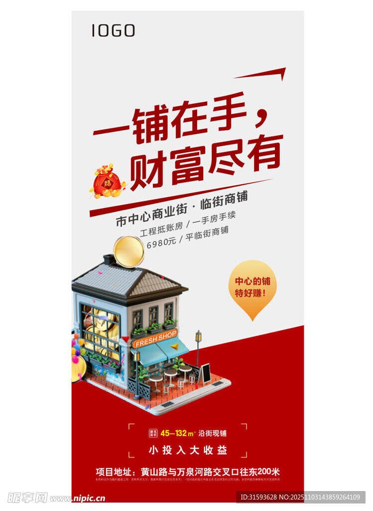 地产商铺海报图片