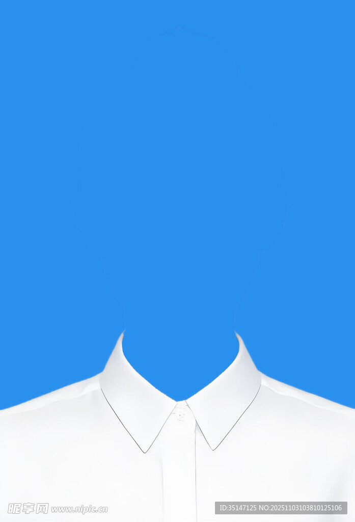 白色衬衫模版