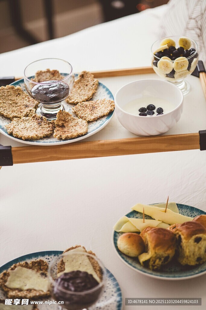 美味早餐摆盘展示