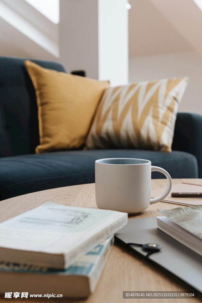 舒适客厅一角的惬意场景