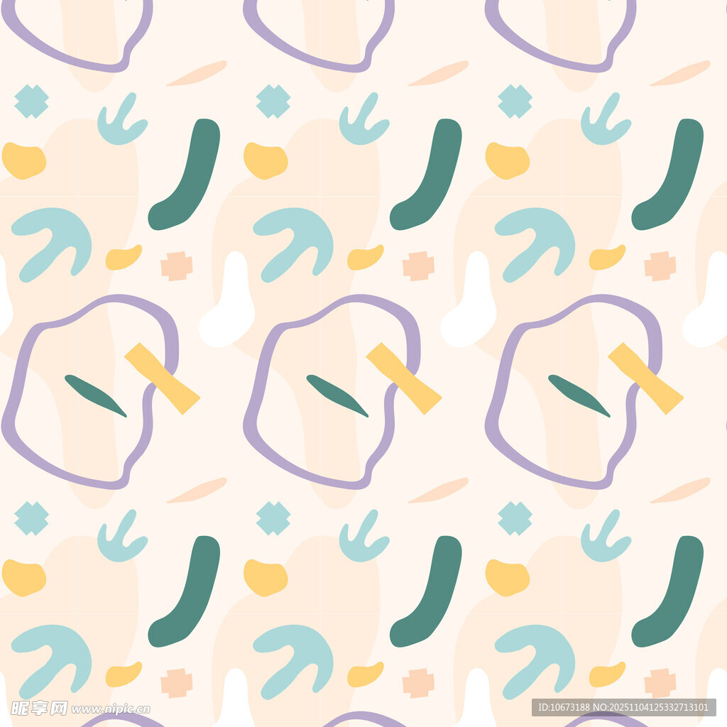 清新几何图案背景