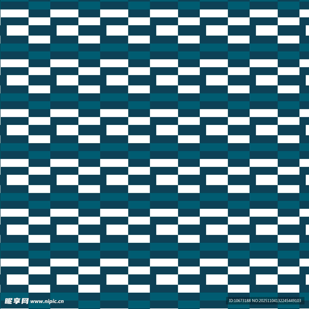 蓝白几何条纹图案设计