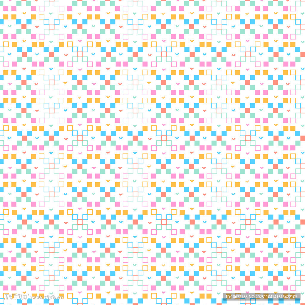 多彩几何图案无缝背景