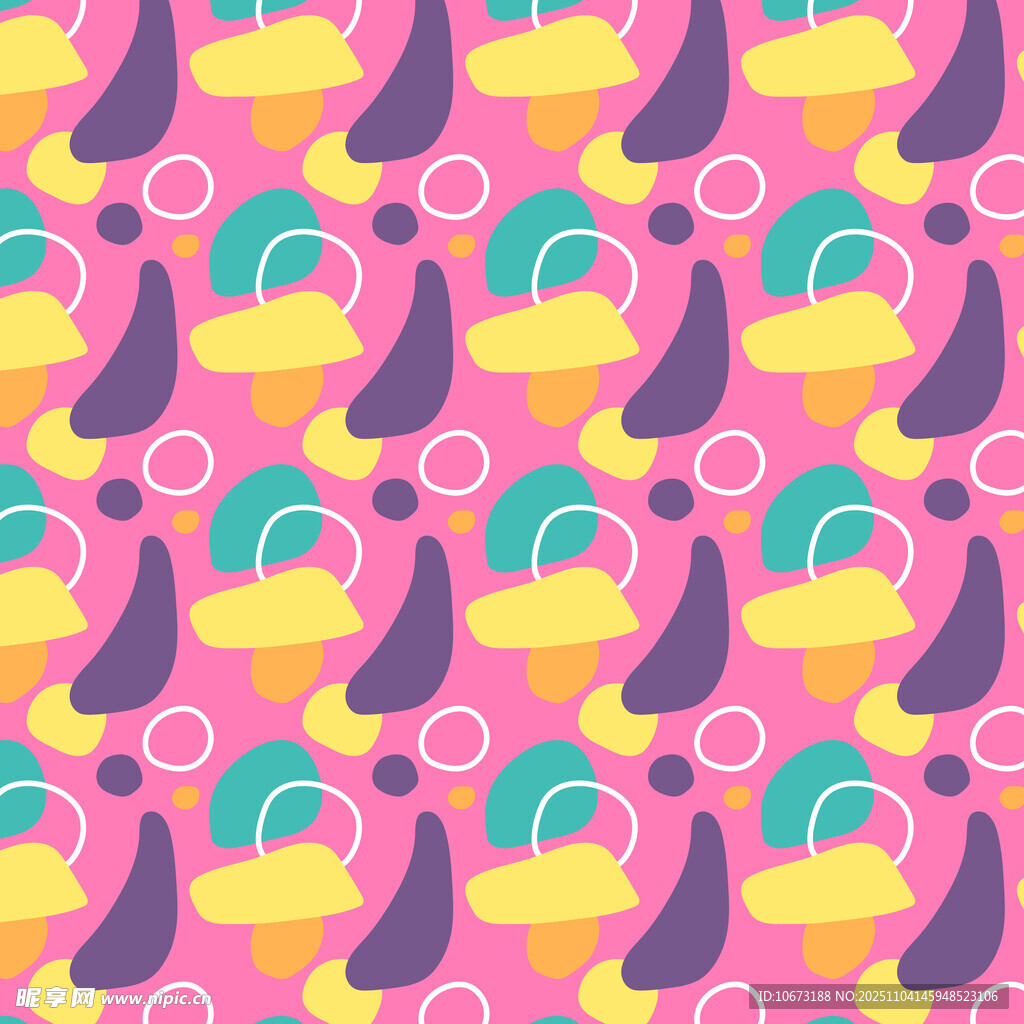 粉色背景水果图案无缝纹理