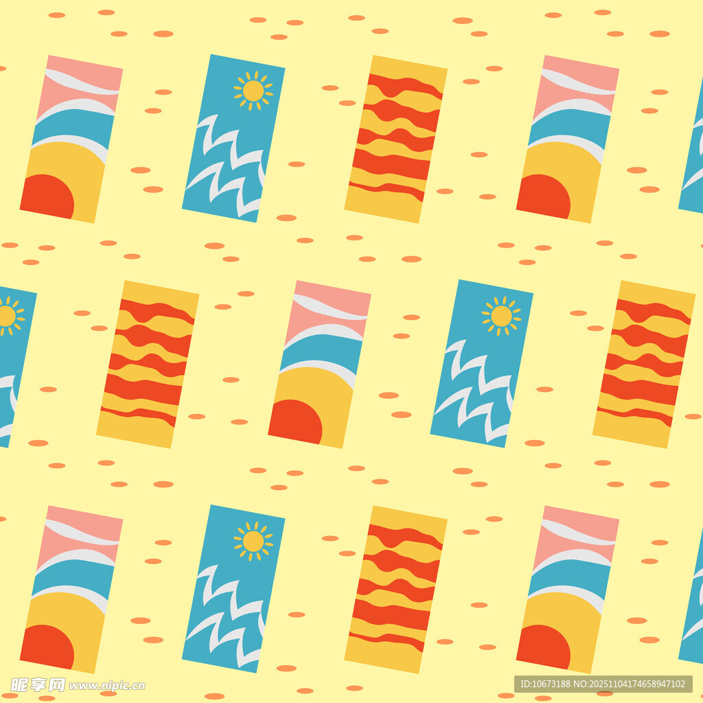 多彩条纹图案背景设计