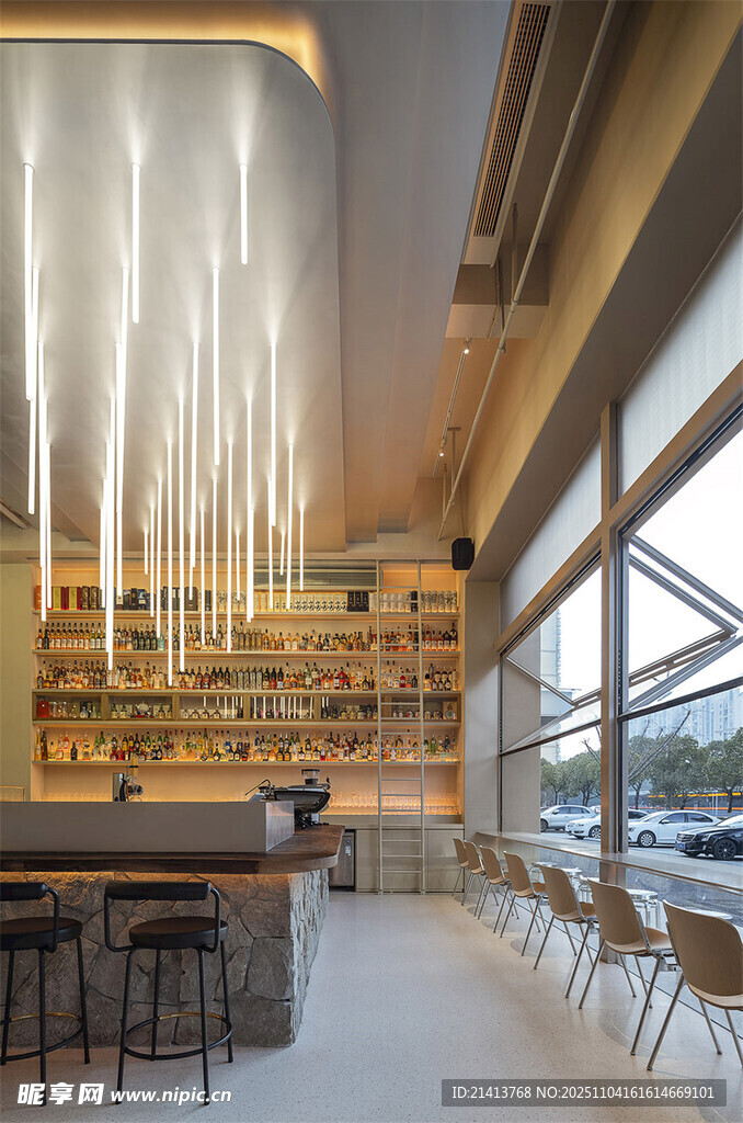 现代风格图书馆室内景观