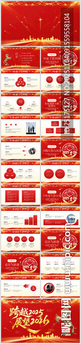 马年工作总结业绩汇报PPT