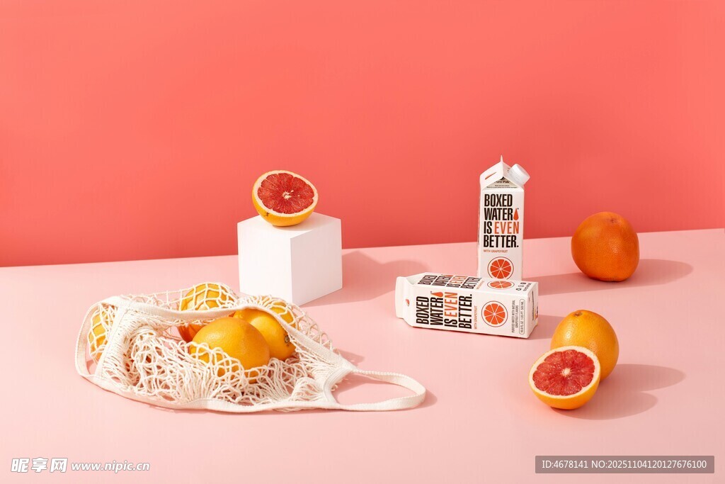 清新水果与摆件组合静物