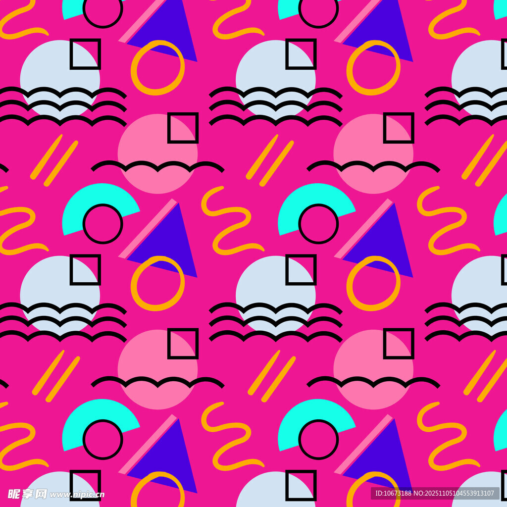 多彩几何图案背景