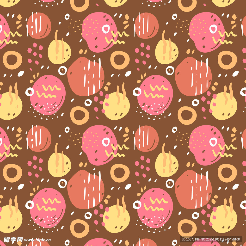 可爱甜点图案背景