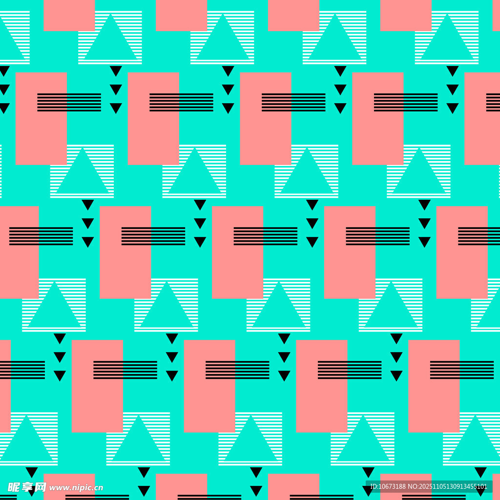 几何图案拼接背景图