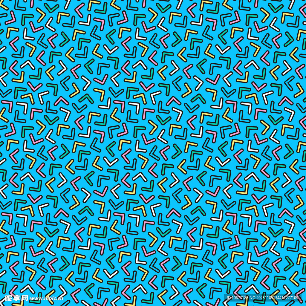 蓝色几何图案无缝背景