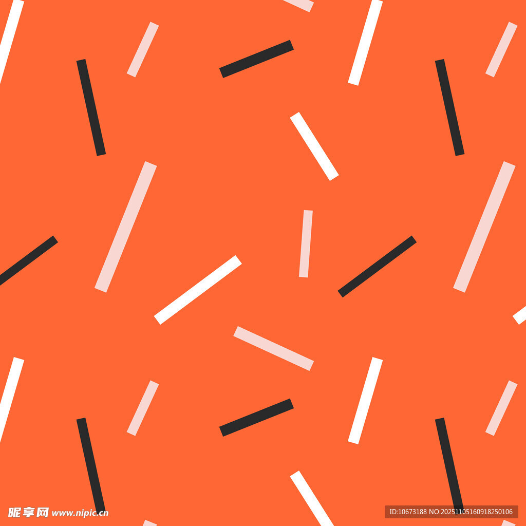 橙色背景线条抽象图案