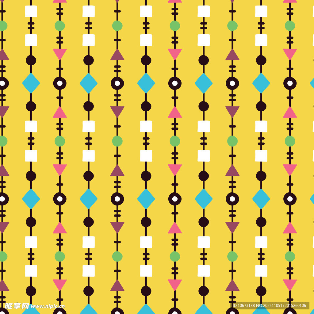 多彩几何图案背景纹理