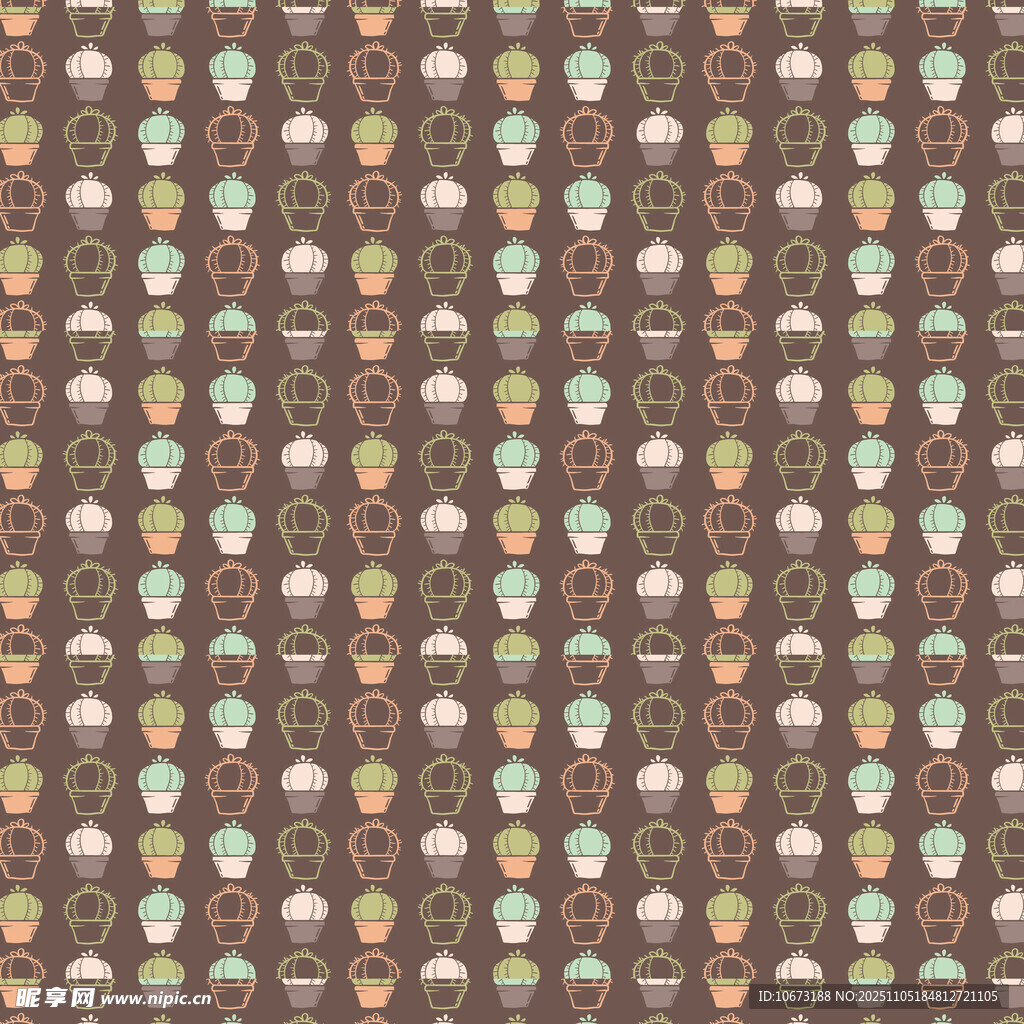 复古风蘑菇图案背景纹理