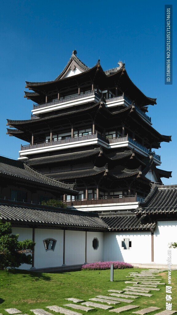 日式传统古建筑景观