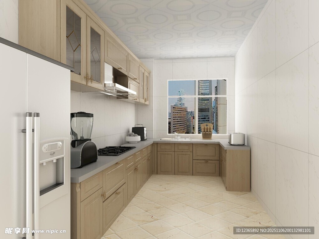 现代简约风格的厨房空间