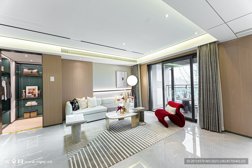 现代简约风客厅室内场景