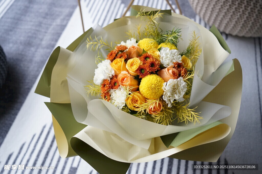 美味多彩花束状食物拼盘