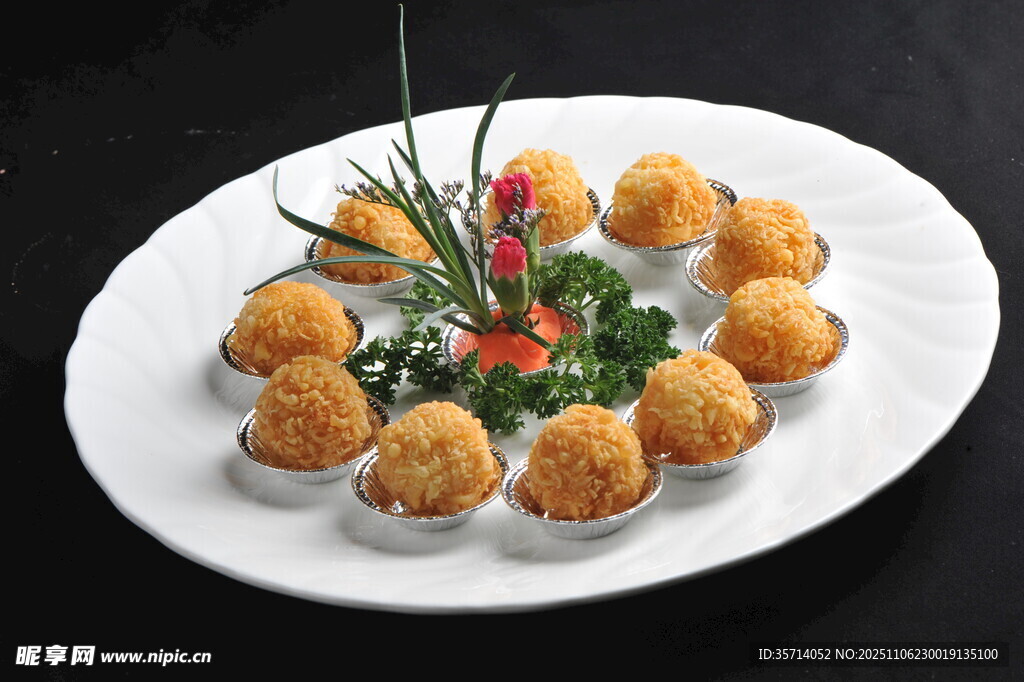 精致炸物摆盘美食