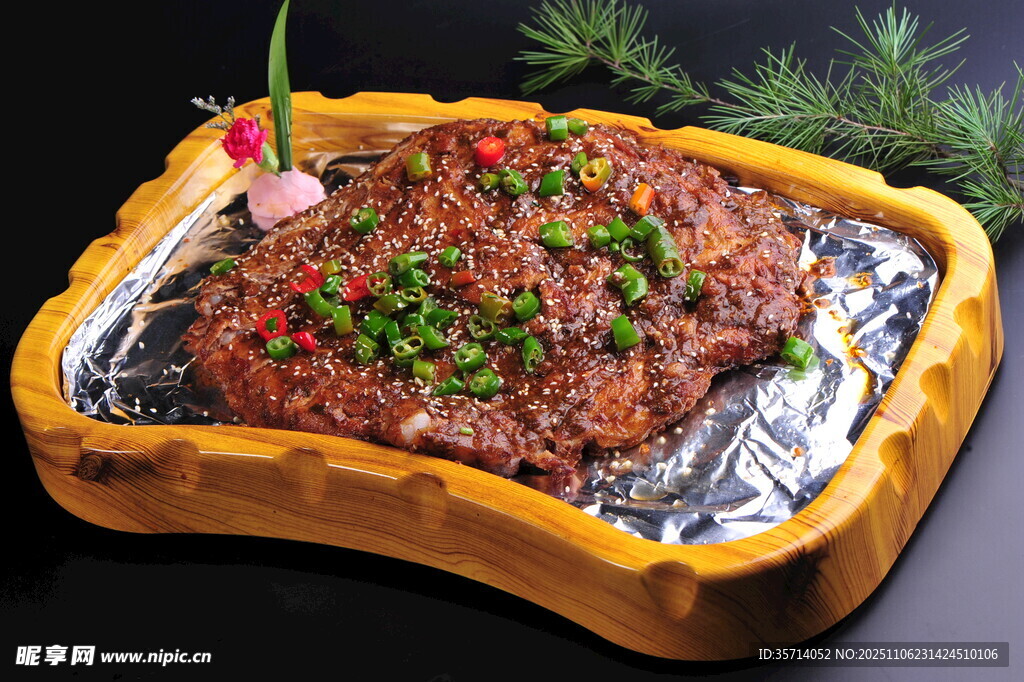 铁板飘香牛肉粒